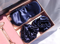 Beauty svileni set Royal Blue za spavanje